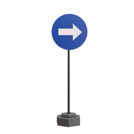 Biegen Sie rechts ab  3D Icon