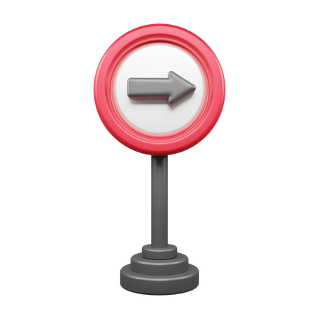 Rechtskurve  3D Icon