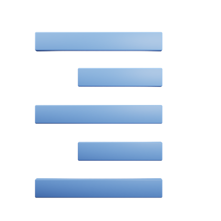 Rechts ausrichten  3D Icon