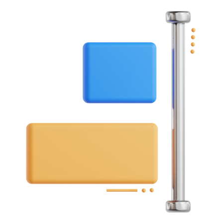 Rechts ausrichten  3D Icon