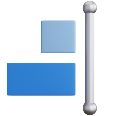Rechts ausrichten  3D Icon