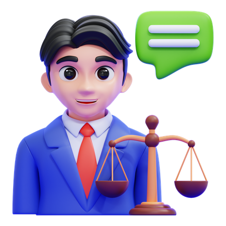 Rechtsberatung  3D Icon