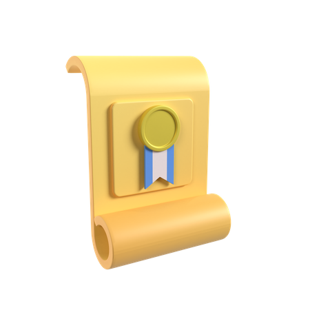 Rechtsdokument  3D Icon