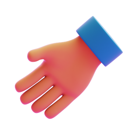 Rechtshändig  3D Icon