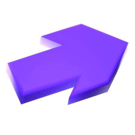 Rechter Pfeil  3D Icon