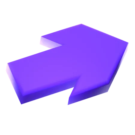 Rechter Pfeil  3D Icon