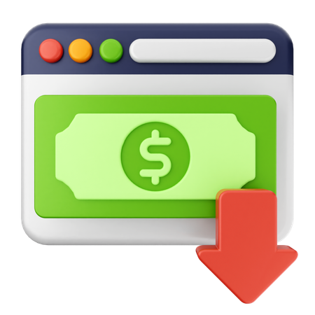 Recibir dinero  3D Icon