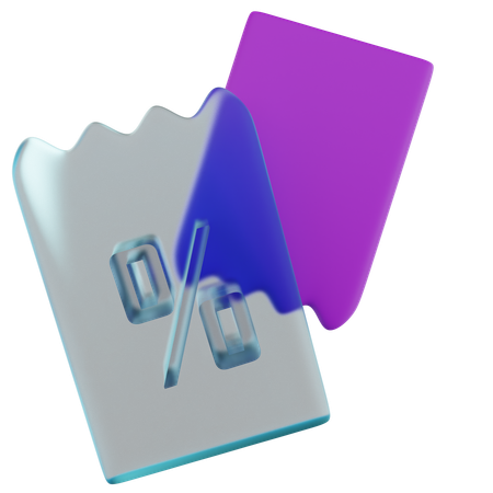 Recibo  3D Icon