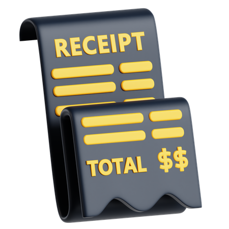 Recibo de compra  3D Icon