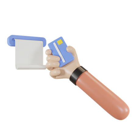 Recibo de pagamento  3D Icon
