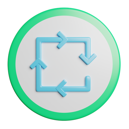 Reciclando  3D Icon