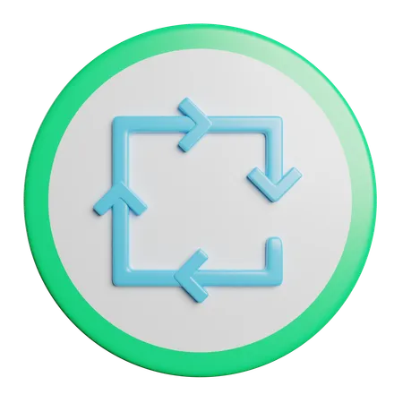 Reciclando  3D Icon