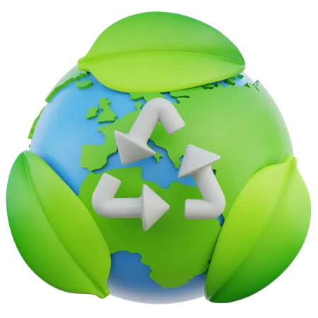 Reciclando  3D Icon