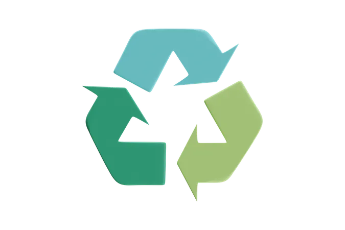 Reciclando  3D Icon