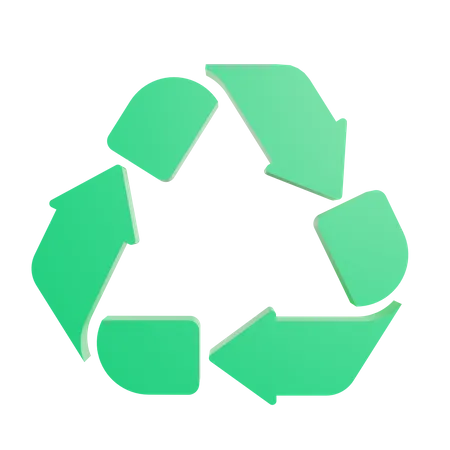 Reciclando  3D Icon