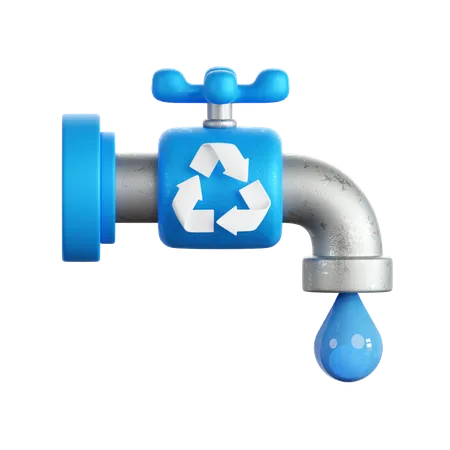 Reciclagem de água  3D Icon