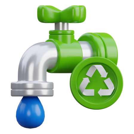 Reciclagem de água  3D Icon