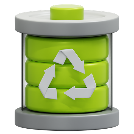 Reciclagem de bateria  3D Icon
