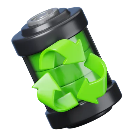 Reciclagem de bateria  3D Icon