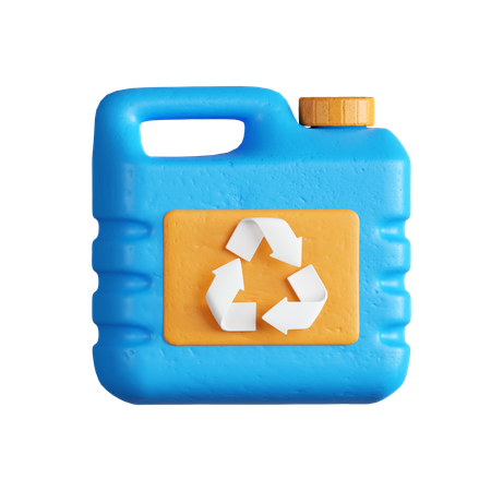 Reciclagem de lata de plástico  3D Icon