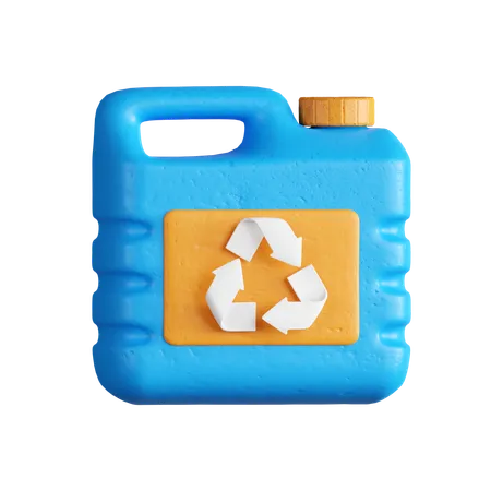 Reciclagem de lata de plástico  3D Icon