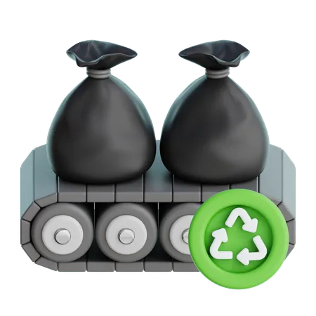 Reciclagem de lixo  3D Icon