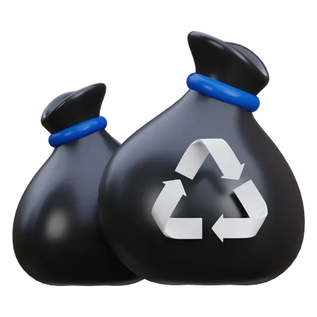 Reciclagem de lixo  3D Icon