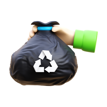 Reciclagem de lixo  3D Icon