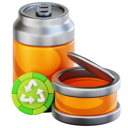 Reciclagem de metais  3D Icon