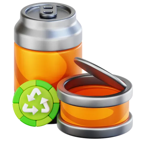 Reciclagem de metais  3D Icon