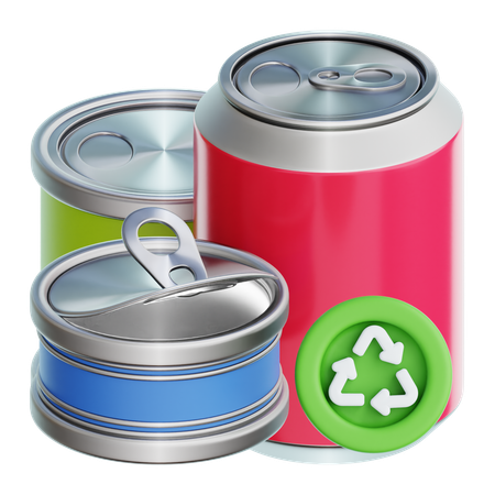 Reciclagem de metais  3D Icon