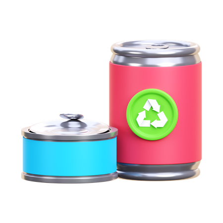 Reciclagem de metais  3D Icon