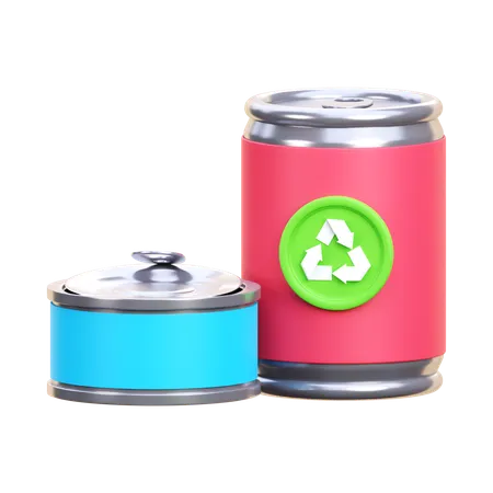 Reciclagem de metais  3D Icon