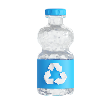 Reciclagem de plástico  3D Icon