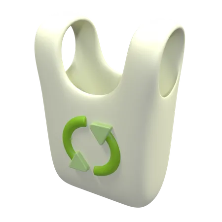 Reciclagem de plástico  3D Icon