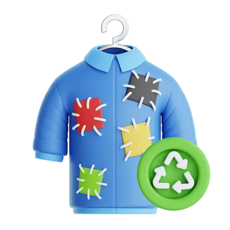 Reciclagem de roupas  3D Icon