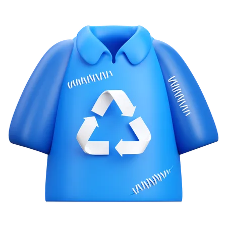 Reciclagem de roupas  3D Icon