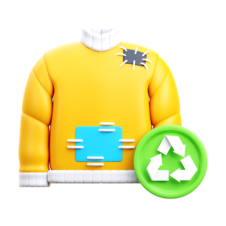 Reciclagem de suéteres  3D Icon