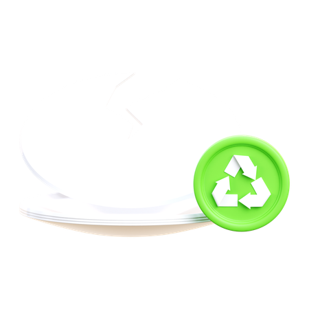 Reciclagem de vidro  3D Icon