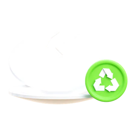 Reciclagem de vidro  3D Icon