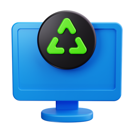 Reciclagem de eletrônicos  3D Icon