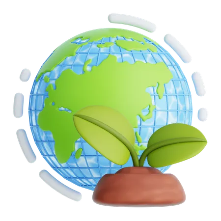 Reciclagem global  3D Icon