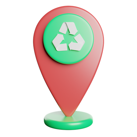 Local de reciclagem  3D Icon