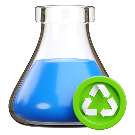 Reciclagem química  3D Icon