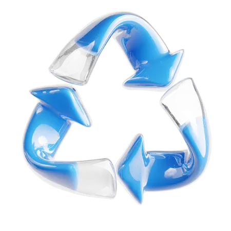 Reciclaje de agua  3D Icon