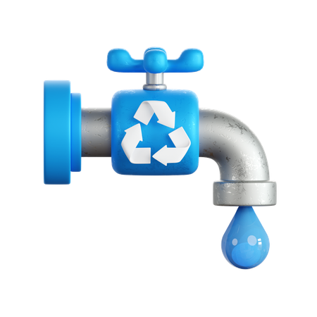 Reciclaje de agua  3D Icon