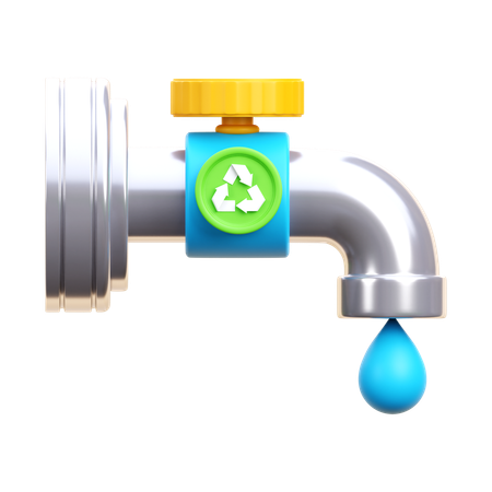 Reciclaje de agua  3D Icon