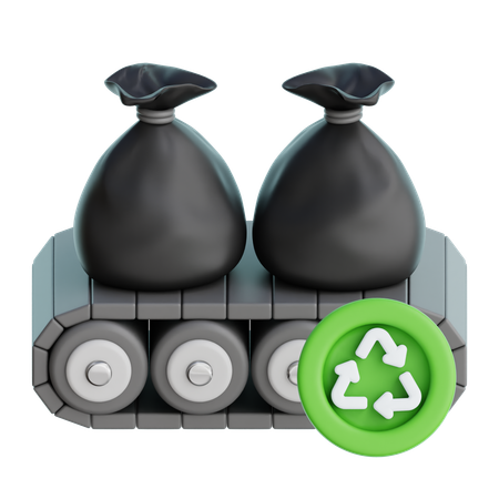 Reciclaje de basura  3D Icon