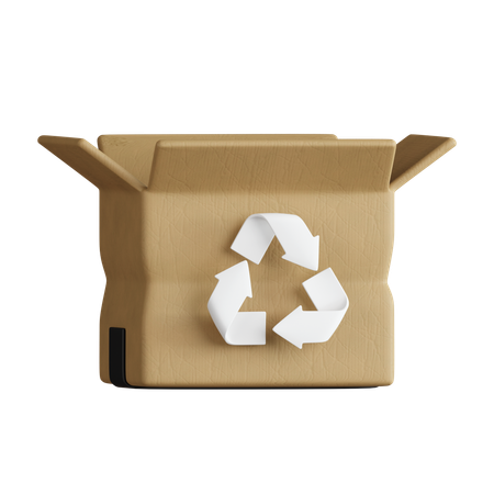 Reciclaje de carton  3D Icon