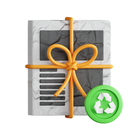 Reciclaje de papel  3D Icon